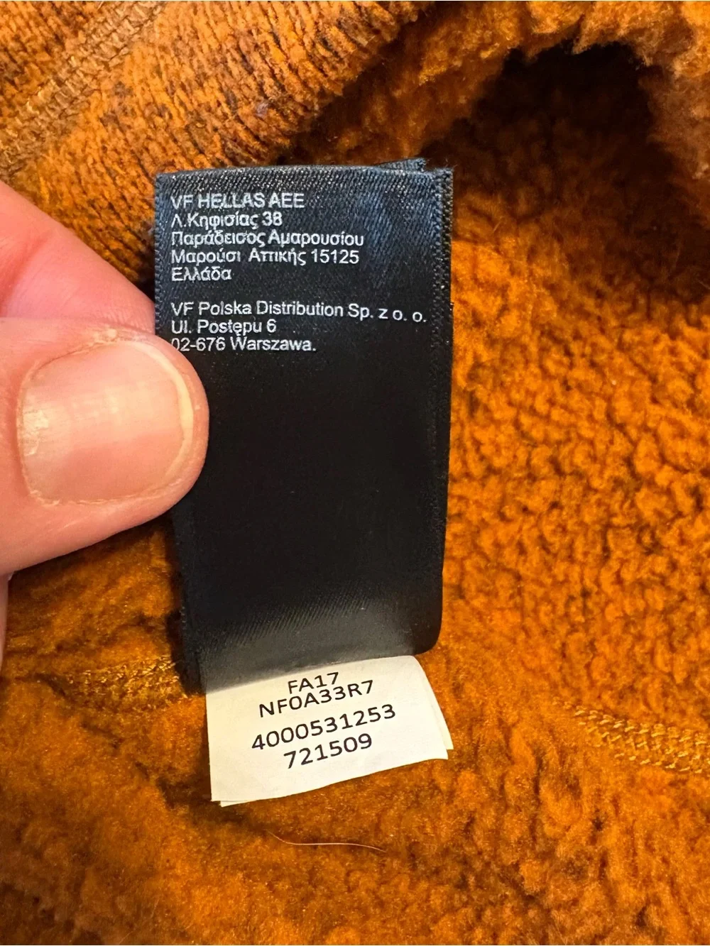 The North Face Gordon Lyons 1/4 Zip Earthen Copper Fleece Jacket